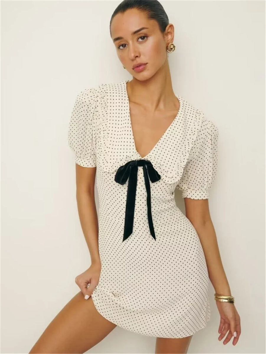 high neck white dress mini Coa Modal High-Neck Open-Back Mini Dress in White