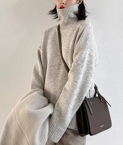 Loose Long Sleeve Turtleneck Sweater