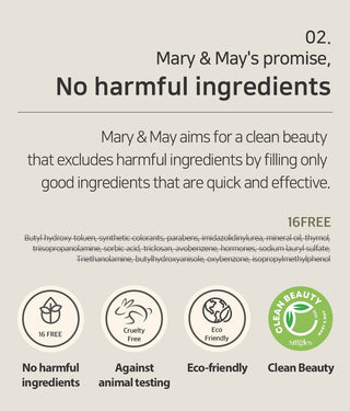 [Mary&May] Cica Houttuynia cordata Tea Tree Calming Mask Pack - 30 sheets