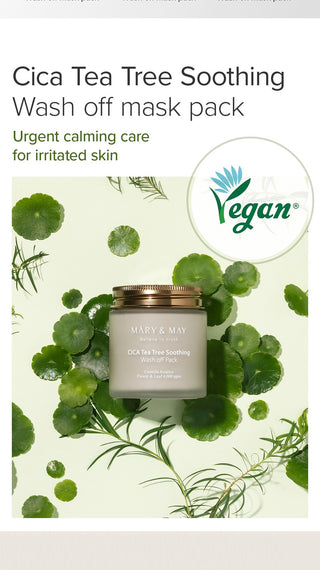 [Mary&May] CICA TeaTree Soothing Wash off Pack 125g