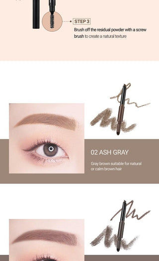 [WAKEMAKE] Powder Jet Dual Brow 0.75g - #05 Dark Brown