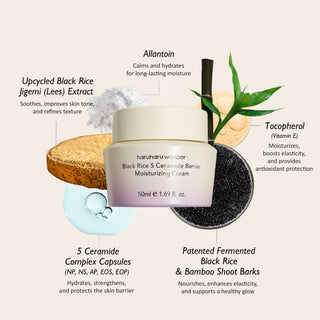 [haruharuwonder] Black Rice 5 Ceramide Barrier Moisturizing Cream 50ml