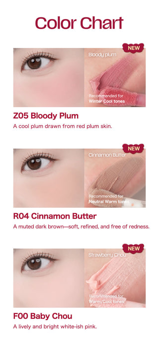 [Tiptoe] Blurry Puree Blush 5g - 16 Colors