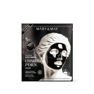 [Mary&May] Vegan Collagen Charcoal PDRN Mask (30g x4)
