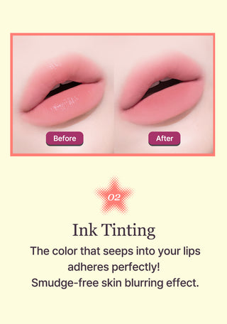 [Tiptoe] Blurlet Sorbet Tint 4ml - 6 Colors