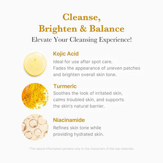 [Medicube] Kojic Acid Turmeric Toning Cleanser 120g