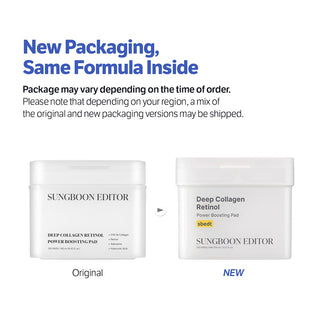 [SUNGBOON EDITOR] Deep Collagen Retinol Power Boosting Pad 150ml 100 pcs