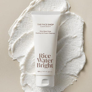 [Thefaceshop] RICE WATER BRIGHT Rice Bran Pore Peeling to Foaming Cleanser 150g