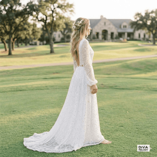 2 - In - 1 Exquisite Lace with Belt Bridal Gown - Diva Melody