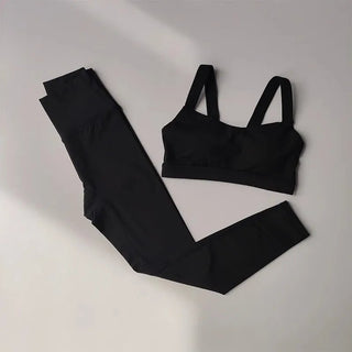 2PCS Seamless Yoga Workout Gym Fitness Sports Bra High Waist Leggings Set - Diva Melody