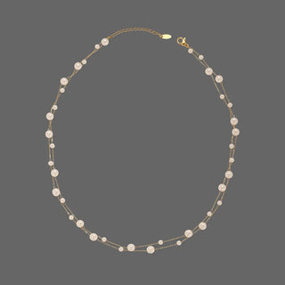 316L Stainless Steel Beautifully Temperament Pearl Chain Necklace - Diva Melody