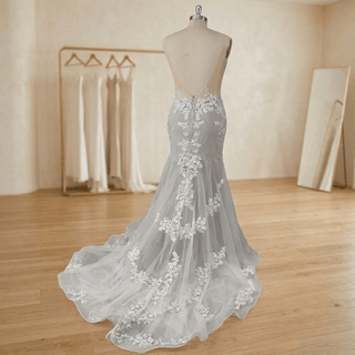 3D Floral Mermaid Bridal Dress - Diva Melody