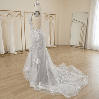3D Floral Mermaid Bridal Dress - Diva Melody