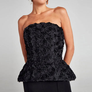 3D Floral Tube Top Pants Set - Diva Melody