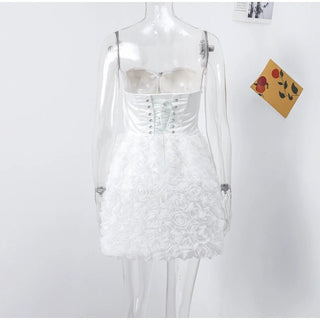 3D Floral Tube Top Pants Set - Diva Melody