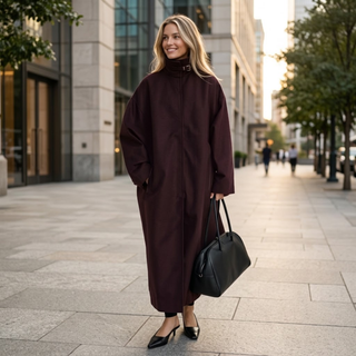 Quilted Lining Tailored Longline Coat