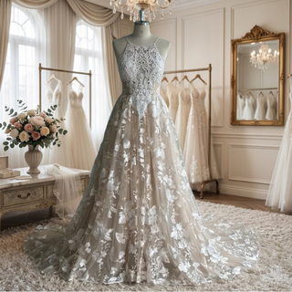 Vestido de novia sencillo y elegante