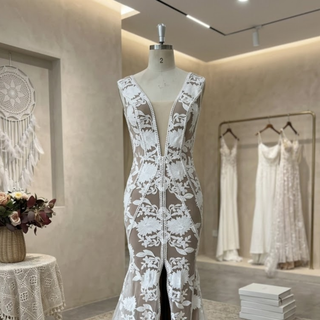 Boho Mermaid Wedding Gown