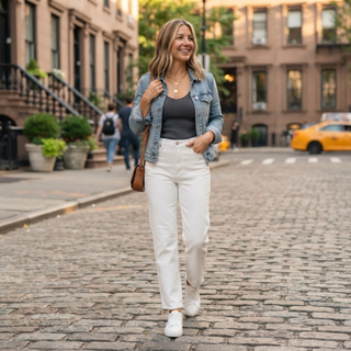 High Waisted Straight Leg Pants