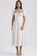 Short-Sleeve Long Dress
