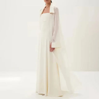 Strapless Maxi Dress and Sheer Duster Set