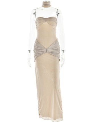 Strapless Mesh Bodycon Dress