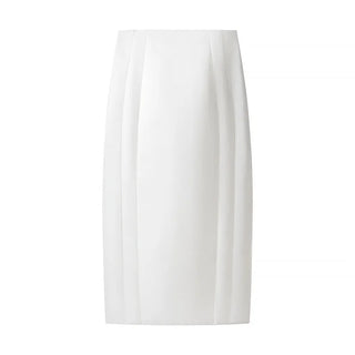 Paneled Midi Pencil Skirt