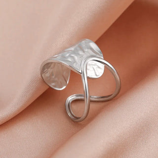 Geometric Heart Aesthetic Adjustable Ring Party Jewelry Gifts - Diva Melody