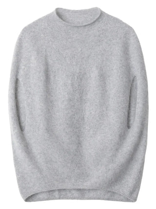 Brushed Knit Mock Neck Sweater