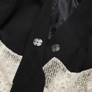 Lace Waist Tailored Longline Coat