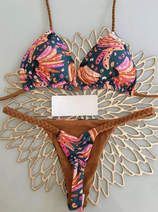 Zebra Print Bikini Set