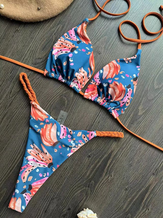 Zebra Print Bikini Set