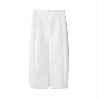 Paneled Midi Pencil Skirt
