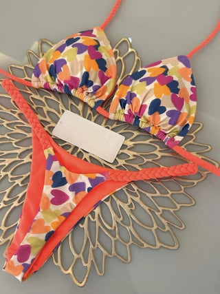 Zebra Print Bikini Set