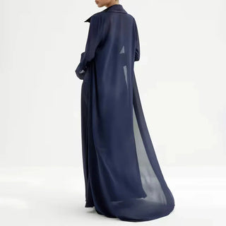 Strapless Maxi Dress and Sheer Duster Set