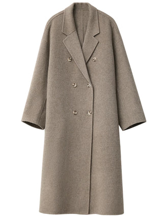 Oversized Double Breasted Longline Coat