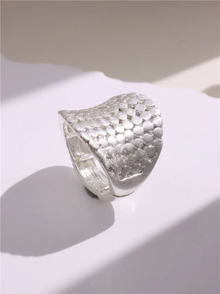 Chunky Rope Irregular Geometric Hollow Matte Rings Jewelry - Diva Melody