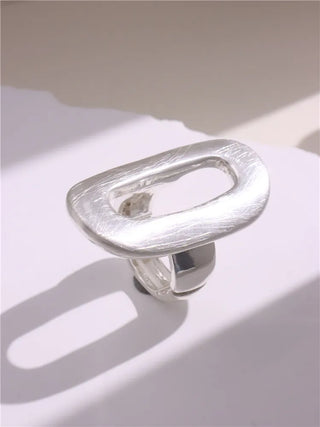 Chunky Rope Irregular Geometric Hollow Matte Rings Jewelry - Diva Melody