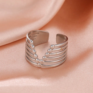 Geometric Heart Aesthetic Adjustable Ring Party Jewelry Gifts - Diva Melody