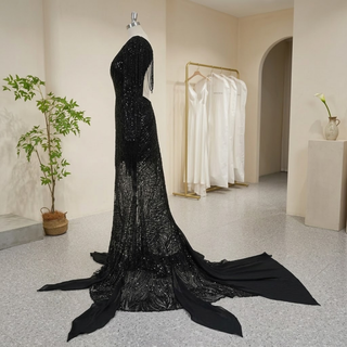 Gothic Sequin Mermaid Wedding Dress