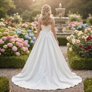 Luxury Two-Piece Basque Waist Wedding Dress