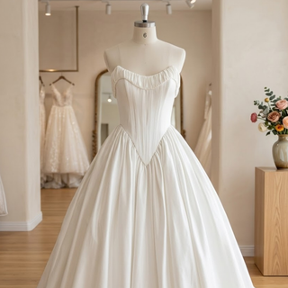 Luxury Two-Piece Basque Waist Wedding Dress