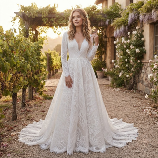 Delicate Lace Bridal Couture