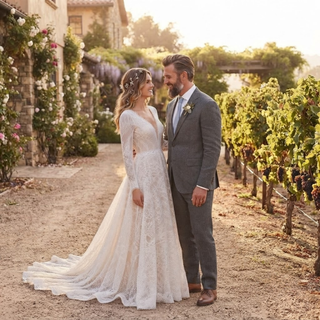 Delicate Lace Bridal Couture