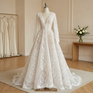 Delicate Lace Bridal Couture