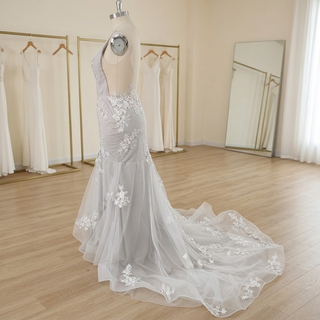 3D Floral Mermaid Bridal Dress
