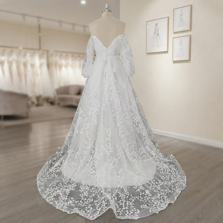 Exquisite 3D Lace Wedding Dress