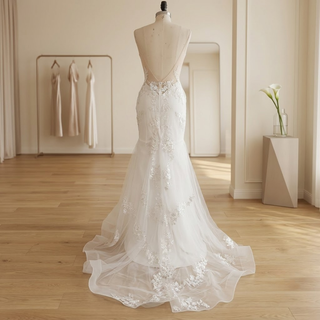 3D Floral Mermaid Bridal Dress