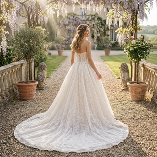 Princess Strapless Corset Ball Gown