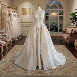 Princess Strapless Corset Ball Gown